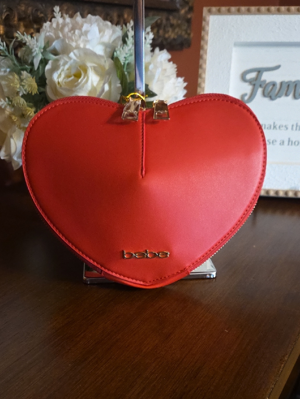 bebe Malou Heart Crossbody NWT